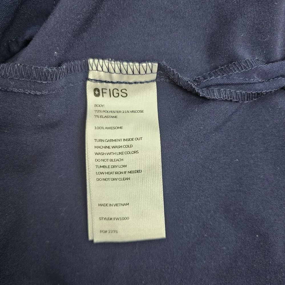 Figs Navy Blue Catarina One Pocket Top Size XL - Picture 4 of 6